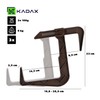 KADAX Flower Box Bracket, No Drilling, Balcony Box Holder Set,
