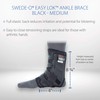 Swede-O Easy Lok Ankle Brace, Black - Medium