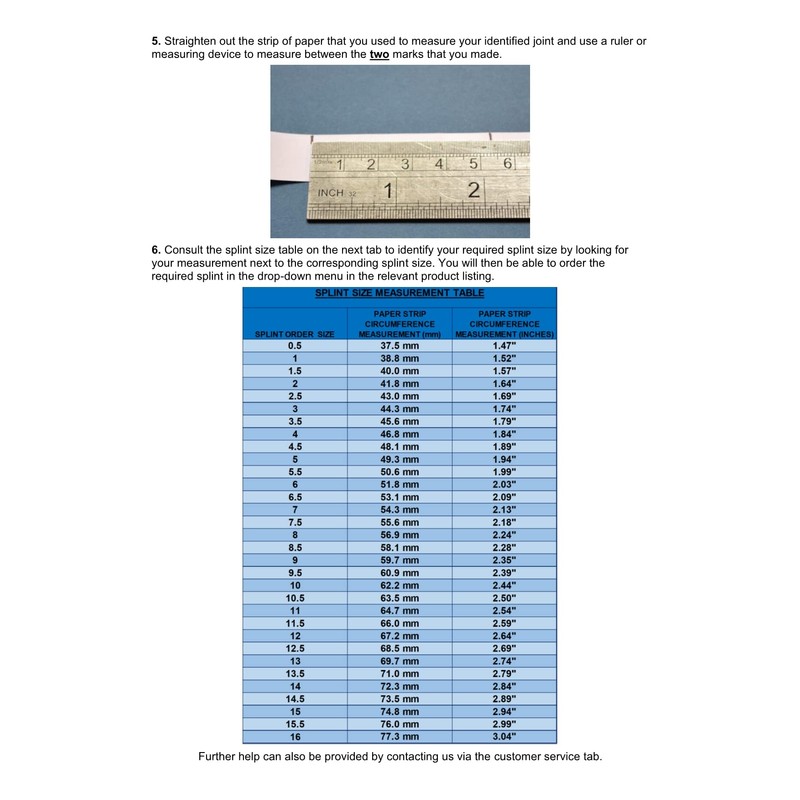 ArthroEze Oval Clear Finger Splint For Finger Arthritis - Mallet