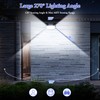 6-Pack Solar Wall Lights Outdoor with 3 Modes & Reflector,