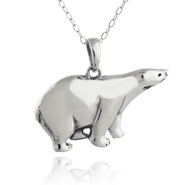FashionJunkie4Life Sterling Silver Animal Charm Pendant Necklace for Women, Sterling Silver