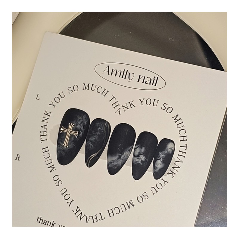 Dawn Fog [Handmade Nail Tips] Emily Nail - Stiletto /