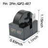 MEETOOT 2pcs QP-02-4.7 PTC Refrigerator Start Relay 2 Pin Coolers