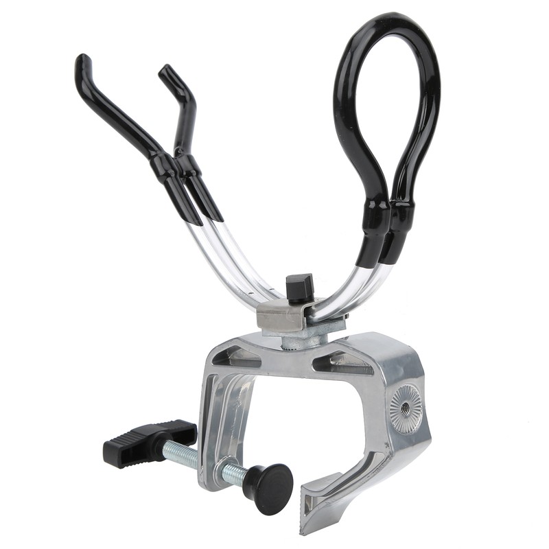 Aluminum Alloy 360 Degree Adjustable Boat Rods Holder Fishing Pole