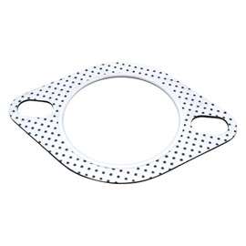SHLPDFM 2.5 Inch Exhaust Gasket 2 Holes Universal Flange Seal for Inner Diameter 2.5 Inch / 63.5 mm Exhaust Pipe/Turbo Vehicle