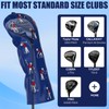Golf Club Head covers Fairway Wood FW with Interchangeable Number