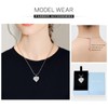 Imrsanl Cremation Jewelry for Ashes Heart Urn Necklace Pendants Ashes