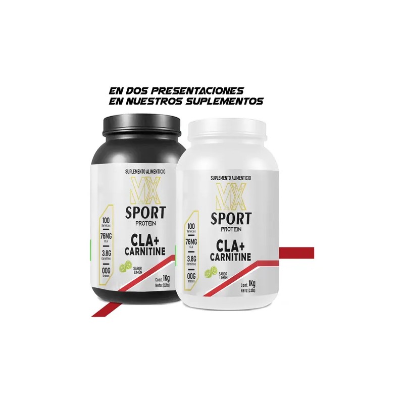 Cla Carnitina Mx Sport 1 Kg Pre Entreno 200 Servicios