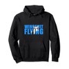 Wingsuit-Flying Shadow in a Word Pullover Hoodie