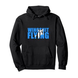Wingsuit-Flying Shadow in a Word Pullover Hoodie