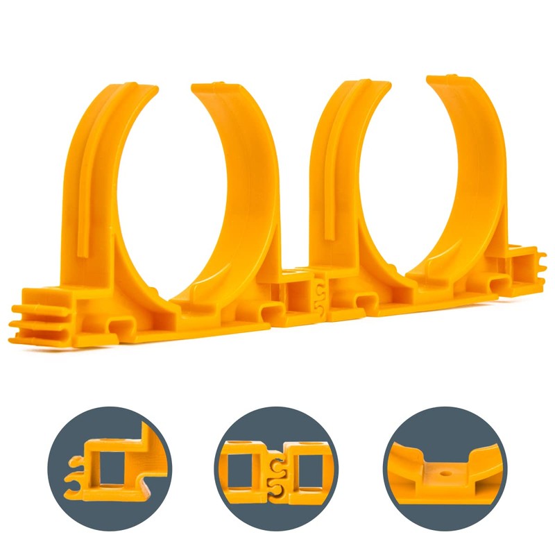 POWERTEC 70342-P2 Open Style Hangers for 2-1/2" Dust Collection Pipe