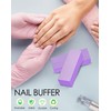 Maryton Nail Buffer Block, Medium/Fine Grit 100/180 Finishing Buffers for