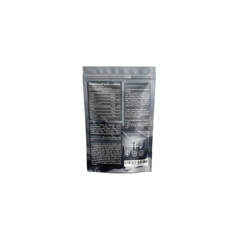 Liva Choline Complex Capsules | Supports Normal Liver Function with
