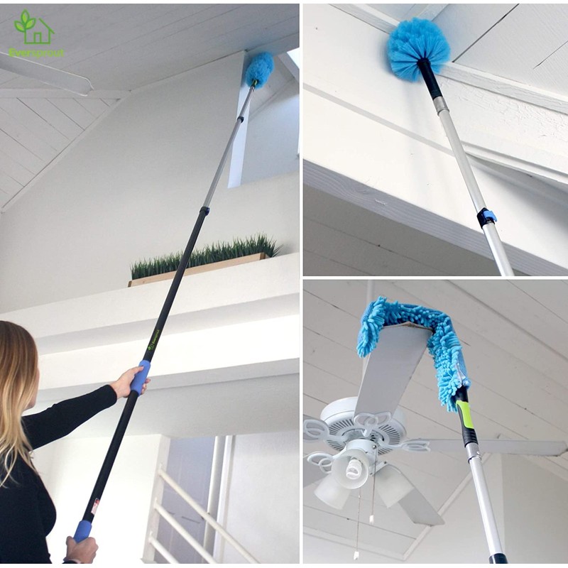 EVERSPROUT 5-to-12 Foot Duster 3-Pack with Extension-Pole (20+ Foot Reach)