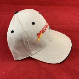 Mercury NEW Mercury Racing Beige Adjustable Baseball Cap Dockstore Boat Hat