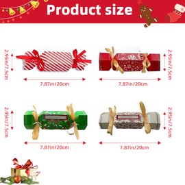 4Pcs Christmas Surprise Money Pull Pouch, Money Box for Cash Gift, Cute DIY Candy Shape Surprise Money Pull Pouch, Christmas Home Holiday Party Decor