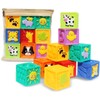 Kingtree Baby Blocks, 9PCS Soft Squeeze Building Blocks Stacking Toys