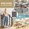 4Pk Square Folding Table Extender - 3 Level Adjustable Folding