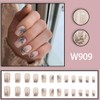 Uñas Postizas Cuadradas De Cobertura Total, Uñas Acrílicas De Color