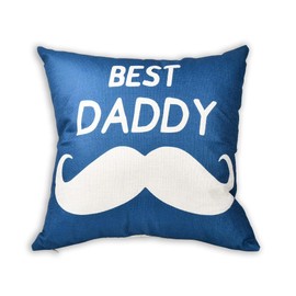 Daddy Pillow Covers Gifts for Dad Father Father's Day Birthday Gifts for Daddy Pillow Case with Zipper 18x18 Pillowcase Covers Decorative Throw Pillow Covers for Bed Home Bedroom Decoration