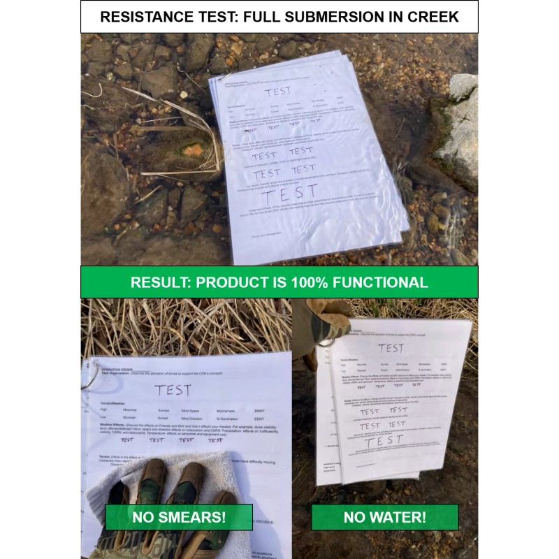 Army Laminated Operations Order (OPORD) Template | Weatherproof OPORD Shell