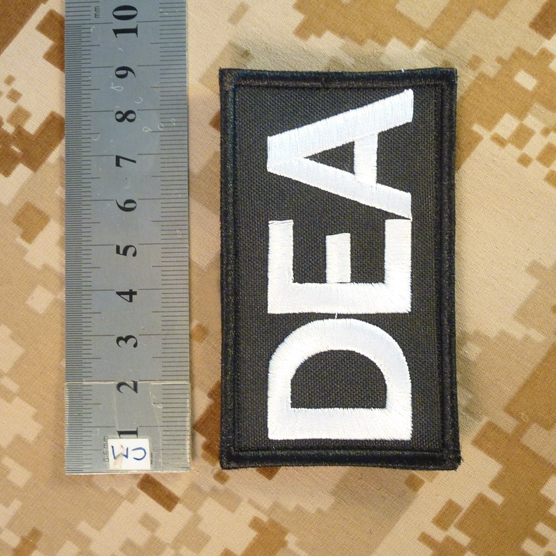 US DEA Federal Agency Drug Enforcement Police Embroidered Hook&Loop Patch