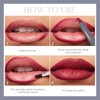 Matte Lipstick Lip Liner Pencil,Double-ended 2-in-1 Waterproof Lipstick Lip Liner,Waterproof