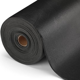 Nuogo Tool Box Liner 1/8 Inch Thick x 16 Inch Wide x 24 Ft Long Tool Box Drawer Liner Non Slip Tools Chest Cabinet Workbench Mat Black Heavy Duty Rubber Shelf Liner for Home Office Workplace