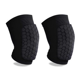 Rodilleras de compresión, rodilleras de baloncesto con acolchado de panal, rodilleras transpirables y antideslizantes para voleibol, gimnasio, correr 