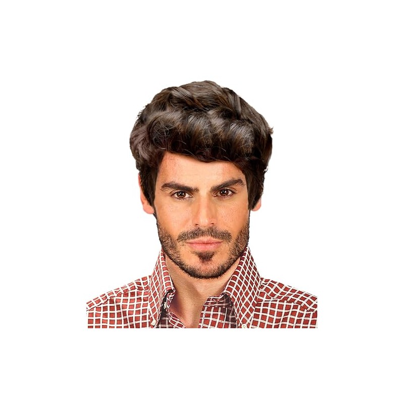Rick Brown Wig for Hair Accessory Fancy Dress