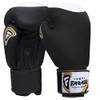 Farabi Boxing Gloves Real Leather Target Series (Black, 12-oz)