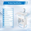 DDBESSIC Utility Laundry Sink, Multifunctional Freestanding Plastic Laundry Sink with
