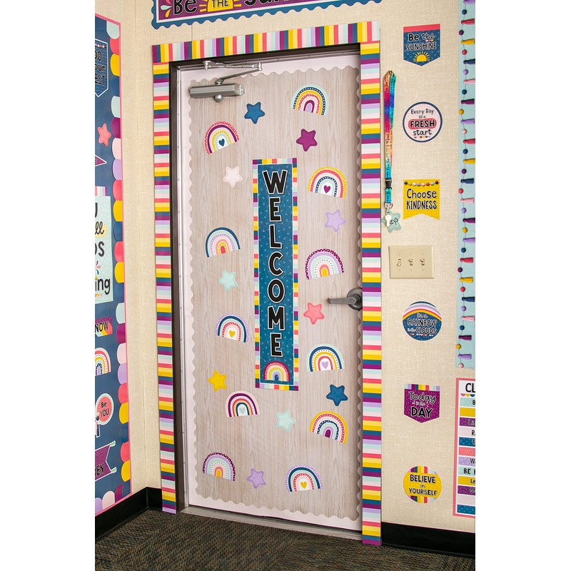 Teacher Created Resources Oh Happy Day Stripes Straight Border Trim
