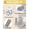 Caianwin Caianwin M6 x 16mm 20Pcs Linsenkopfschrauben Innensechskant 304 Edelstahl