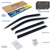 Goodyear Shatterproof Window Deflectors for Dodge Durango 2011-2025, Tape-on Rain