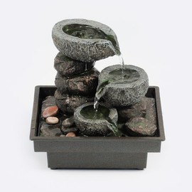 'Pajoma 18430 Indoor Fountain Floating Stones Made Of Polyresin, Height 25 cm