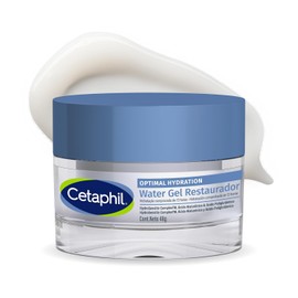Cetaphil Optimal Hydration Water Gel Facial, Hidratación 72h con Ácido Hialurónico y Poliglutámico, Complex HydroSensitiv™ y Margarita Azul, para Piel Seca y Sensible, 48g