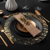 Disposable Gold Placemats Set of 16 Metallic 13 Inch Gold