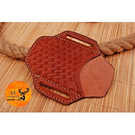 Buck Knives GENUINE LEATHER HAND CRAFTED BELT SHEATH HOLSTER FOR FOLDING KNIFE EDC 1715