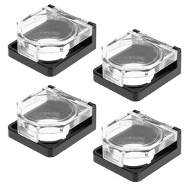 TOPBATHY Safety Push Button Switch Cover: 4 Pieces Clear Plastic Switch Cover Protector Round Stop Button Plastic Cover Scram Button Guard Button Protector