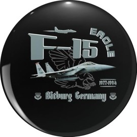 F-15 Eagle Bitburg Germany Pin Lapel Pin Brooch Steel Pins Badge 0.75"