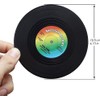 6Pcs Vinyl Record Cup Mat Retro Vinyl Drink Coasters,Record Coasters