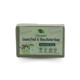 OLIVEAIRA Guava & Shea Butter Soap 75g, Moisturising Soap Bar for Face and Body, For Smooth, Hydrated & Radiant Skin - Deep Moisturization & Skin Nourishment Suitable for All Skin Type