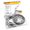 Mrosnail 4Pcs Adjustable Picture Hanging Wire Kit - 2m x