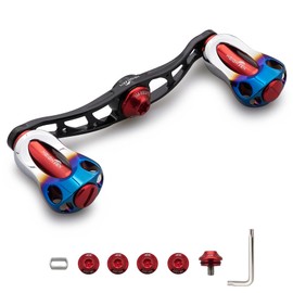 HEIGHTEN 3.5 inches (88 mm) / 3.5 inches (90 mm) / 4.5 inches (115 mm) Reel Handle with 0.87 inches (22 mm) Knob, Compatible with Shimano (SHIMANO), Daiwa (DAIWA), Abu (Abu), for Bait Reel, Aurora