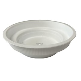 INERRA Floral Junior Bowls - White Round Plastic Florist Dishes for Foam Cylinders (Pack of 25)
