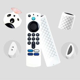 Silikon-Schutzhülle für Smart HD-Streaming 3. Generation. 4K-Fernbedienung, rutschfest, waschbar, mit Umhängeband, 2 Stück