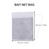 BESPORTBLE 20 Pcs White Fishing Net Bait Bags, Drawstring Mesh