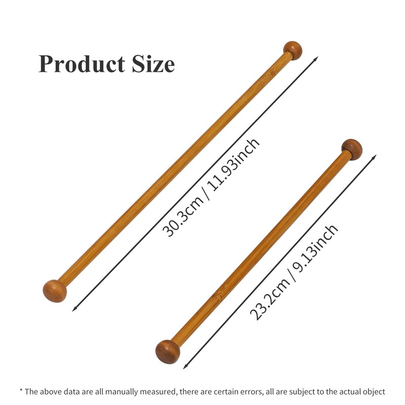 Laurraine 4pcs Natural Bamboo & Wood Tapestry Hanging Poles -