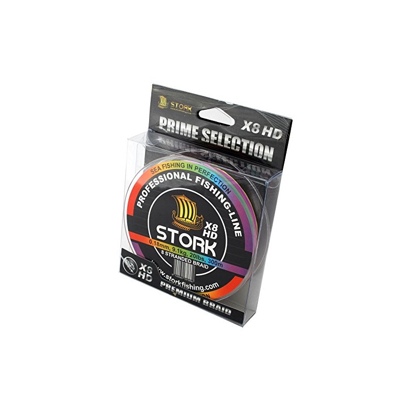 Stork HDx8 8-ply Premium Braided Fishing Line 300 m
